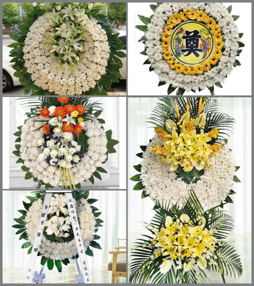 山西太原尖草坪区迎新街道下兰村花圈速递